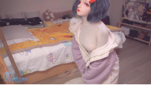 双層保暖のKigurumiヒューマノイド人形
